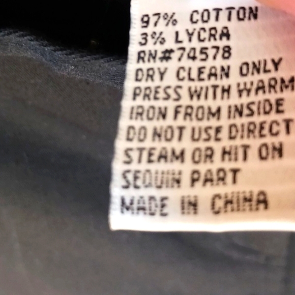 Women's pants- vintage Cache- sz 0..New pair,ribbon/bow design w sequins.. - Picture 9 of 15